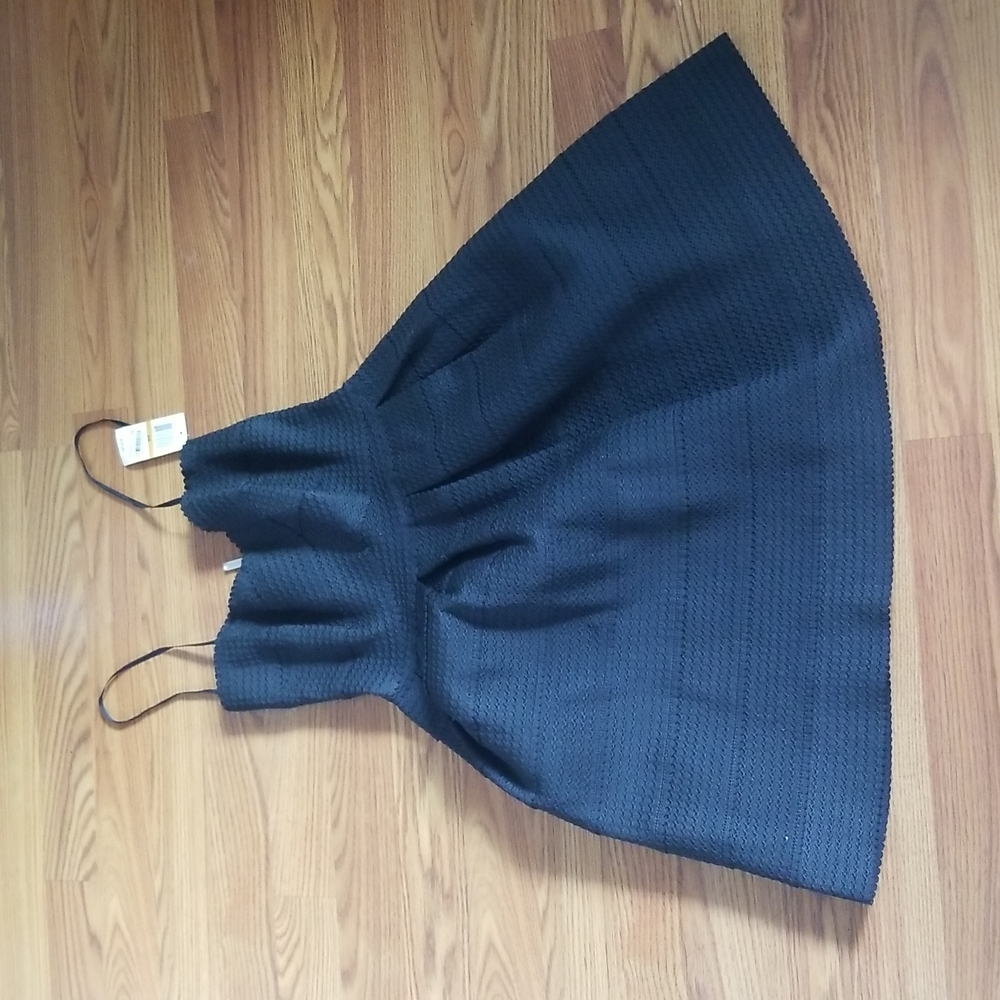 Black Strapless Skater Dress